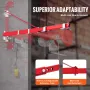 Electric Hoist Support Arm, 600 kg Max Load Capacity, Electric Hoist Holder Swing Arm, Steel Hoist Frame, 180° Swivel Scaffold H