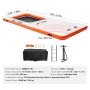 Inflatable Floating Dock, 15x6.5FT Inflatable Dock Platform with 4*6FT Trampoline Mesh Pool, Non-Slip Floating Platform Water Ma