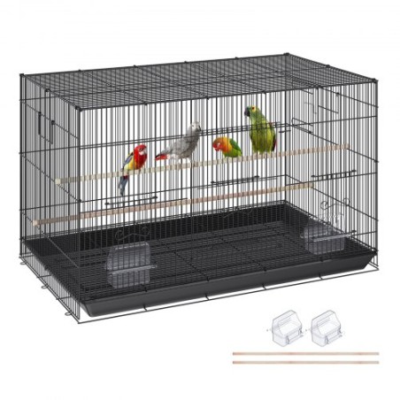 30 tommer fuglebur, metal store parakeet bure til cockatiels små papegøje budgies lovebirds canaries, kæledyr fugl bur med