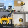 Rotary Laser Level Green Beam 500m Range Slope Adjustable 360° Spinning Accurate with Remote Control Receiver Carrying Case