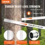 Polyester Pull Tape, 3/4" x 318' Mule Tape Flat Rope, 2500 lbf Tensile Capacity, Printed Webbing Cable Pulling Tape for Packagin