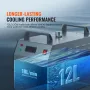 Industrial Water Chiller, CW-3000(PRO), 150W Air-Cooled Industrial Water Cooler Cooling System with 12L Water Tank Capacity 18 L