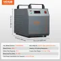 Industrial Water Chiller, CW-3000(PRO), 150W Air-Cooled Industrial Water Cooler Cooling System with 12L Water Tank Capacity 18 L