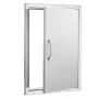 BBQ Access Door, 508x686 mm Single Outdoor Kitchen Door, Stainless Steel Flush Mount Door, Wall Vertical Door with Handle, for