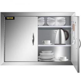 1"W Stainless Steel 304 Access Double Walled Door BBQ Kitchen