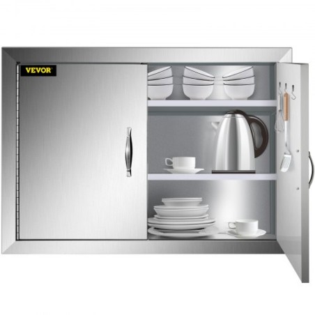 1"W Stainless Steel 304 Access Double Walled Door BBQ Kitchen