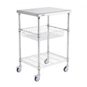 Kitchen Utility Cart, 3 lag, ledningsvogn