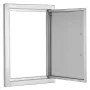 BBQ Access Door, 355x508 mm Single Outdoor Kitchen Door, Stainless Steel Flush Mount Door, Wall Vertical Door with Handle, for