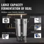 304 Kedel af rustfrit stål, 30L Beer Brew Fermentor, Brew