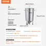 304 Stainless Steel Kettle, 30L Beer Brew Fermentor, Brew Bucket Fermentor for Brewing, Home Brewing Supplies with Base, Kettle 