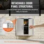 BBQ Access Door, 610x610 mm Double Outdoor Kitchen Door, Stainless Steel Flush Mount Door, Double Wall Vertical Door with