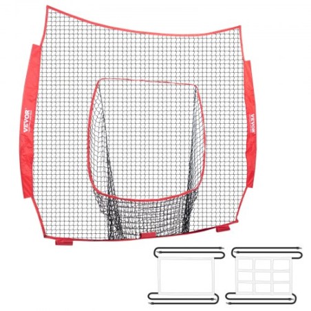 7x7 ft baseball softball praksis net, bærbart baseball træningsnet til at ramme batting catching pitching, backstop baseball