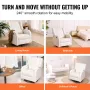 Electronic Power Recliner and Swivel Glider, 113.4 kg Weight Capacity Swivel Glider Recliner Chair with Adjustable Angle, Polyes