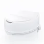 Raised Toilet Seat, 6" Height Raised, 300 lbs Weight Capacity, Universal Toilet Seat Riser, Screw Rod Locking, with Toilet Seat,