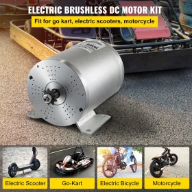 1800w electric brushless dc motor kit 48V, brushless motor dc High Speed Brushless Motor with 32A Speed Controller and Throttle