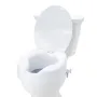 Raised Toilet Seat, 4" Height Raised, 300 lbs Weight Capacity, Universal Toilet Seat Riser, Screw Rod Locking, with Toilet Seat,