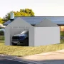 Carport Replacement Canopy Cover Side Wall 12 x 20 ft, Garage Tent Shelter Tarp Heavy-Duty Waterproof & UV Protected, Easy Insta