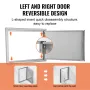 BBQ Access Door, 610x432 mm Single Outdoor Kitchen Door, Stainless Steel Flush Mount Door, Wall Vertical Door with Handle, for
