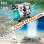 Pond Aerator Lake Pond Aeration Kit 3/4 HP w/ 2x 3048 cm Tubes 2x 20 cm Diffusers