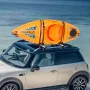 Kayak Roof Rack 1 Pair J-Bar, Soft Roof Rack, Top Mount Tie Down, Carrier for kayak, Surf Board, Canoe, SUP, Ski Board, Mount on