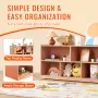 Opbevaringshyldebakke kabinet 5-afsnit cubby opbevaring 2-hylde