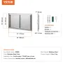 BBQ Access Door, 863x482 mm Double Outdoor Kitchen Door, Stainless Steel Flush Mount Door, Wall Vertical Door with Handles, for