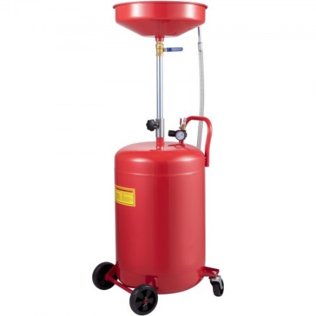 Waste Oil Drain Tank 20 Gallon Portable Oil Drain Air Operated Drainer Oil Change, Oil Drain Container, Fluid Fuel Transfer