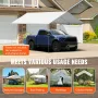 10 x 20 ft Carport Replacement Canopy Cover, Garage Top Tent Shelter Tarp Heavy-Duty Waterproof & UV Protected, Easy Installatio