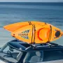 Kayak Roof Rack 2 Pairs J-Bar, Soft Roof Rack, Top Mount Tie Down, Carrier for kayak, Surf Board, Canoe, SUP, Ski Board, Mount o