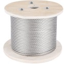 316 Stainless Steel Cable, 500FT Stainless Steel Wire Rope of 5/32 Inch Diameter and 1x19 Construction, 3300 LBS Breaking