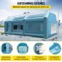Inflatable Spray Booth Car Paint Tent 7 x 4 x 2.5 m Filter System 2 Blowers