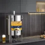 304 Stainless Steel Kettle, 60 L Beer Brew Fermentor, Brew Bucket Fermentor for Brewing, Home Brewing Supplies with Base, Kettle