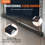 Flood Barriers, Water Flood Dam Bags 10 Pack, Water Barriers for Flooding with Plastic Bucket, Water Activated Flood Barriers fo