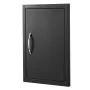 BBQ Access Door, 415x570 mm Single Outdoor Kitchen Door, Cold Plate Flush Mount Door, Wall Vertical Door with Handle, for BBQ