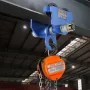 Manual Trolley, 4400 lbs/2 Ton Load Capacity, Push Beam Trolley with Dual Wheels, Adjustable for I-Beam Flange Width 63.5-177.8 