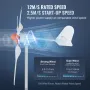 800W Wind Turbine Generator, 12V Wind Turbine Kit, 3-Blade Wind Power Generator with MPPT Controller, Adjustable Windward Direct