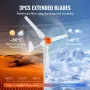 800W Wind Turbine Generator, 12V Wind Turbine Kit, 3-Blade Wind Power Generator with MPPT Controller, Adjustable Windward Direct