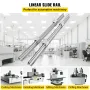 Linear Rail Guide 2X SBR16-600 mm Linear Slide Rail + 4 SBR16UU Block for Automated Machines and Equipments