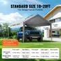 Carport Replacement Canopy Cover 6100 x 3040 mm Garage Top Tent Shelter Tarp Heavy-Duty Waterproof & UV Protected, Easy Installa