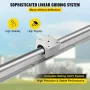 Lineær jernbanevejledning 2x SBR16-600 mm Lineær glideskinne +