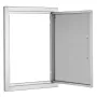 BBQ Access Door, 407x559 mm Single Outdoor Kitchen Door, Stainless Steel Flush Mount Door, Wall Vertical Door with Handle, for