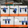 Manual Trolley, 2200 lbs/1 Ton Load Capacity, Push Beam Trolley with Dual Wheels, Adjustable for I-Beam Flange Width 63.5-177.8 