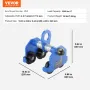 Manuel vogn, 2200 lbs/1 ton belastningskapacitet, push