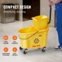MOP BUCKET MED WRINGER, 35 QT. 
