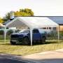 Carport Replacement Canopy Cover 6100 x 3040 mm, Garage Top Tent Shelter Tarp Heavy-Duty Waterproof & UV Protected, Easy Install