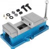 Non Swivel Milling Lockdown Vise 4 Inch Precision Bench Clamp 100mm Width Drill Press Clamp 4 Inch Jaw Opening  for Finishing