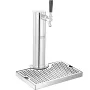Kegerator Tower Kit, Single Tap Beer Conversion Kit, Stainless Steel Keg Beer Tower Dispenser with Dual Gauge W21.8 Regulator &
