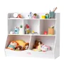 Wood Kid Storage Cubby, Toy Storage Organizer med boghylde