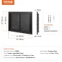 BBQ Access Door, 762x533 mm Double Outdoor Kitchen Door, Cold Plate Flush Mount Door, Wall Vertical Door with Handles and Ventss
