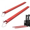Pallet Fork Extensions, 72" Length 4.5" Width, Heavy Duty Carbon Steel Fork Extensions for Forklifts, 1 Pair Forklift
